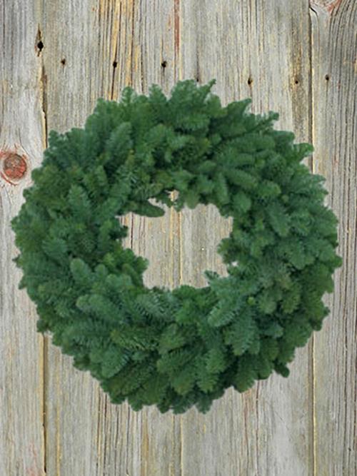 22" PLAIN NOBLE WREATH  CHRISTMAS GREENS